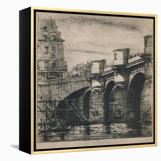 'Le Pont-Neuf (8th State, 7 3/16 x 7 1/4 Inches)', 1853, (1927)-Charles Meryon-Framed Premier Image Canvas