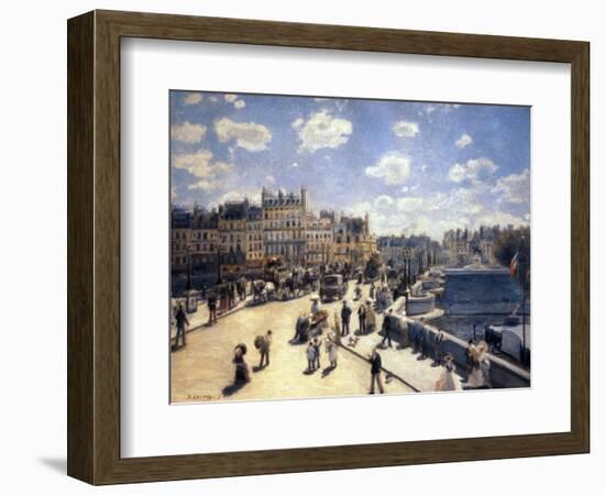 Le Pont-Neuf, à Paris-Pierre-Auguste Renoir-Framed Giclee Print