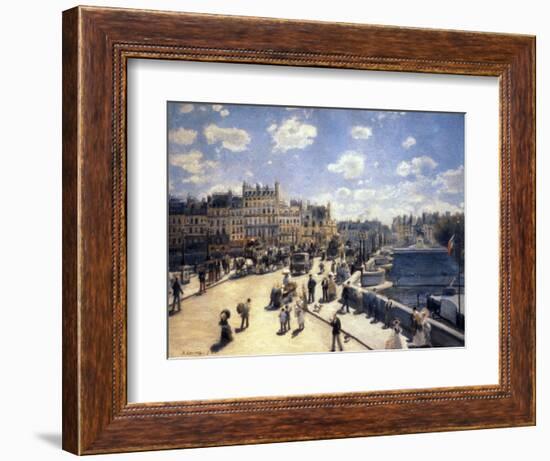 Le Pont-Neuf, à Paris-Pierre-Auguste Renoir-Framed Giclee Print