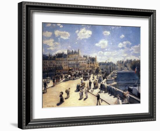 Le Pont-Neuf, à Paris-Pierre-Auguste Renoir-Framed Giclee Print