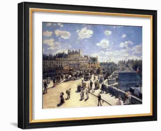 Le Pont-Neuf, à Paris-Pierre-Auguste Renoir-Framed Giclee Print