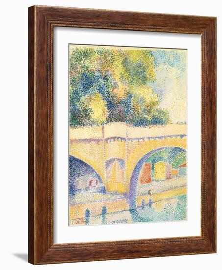 Le Pont Neuf, c.1912-14-Hippolyte Petitjean-Framed Giclee Print