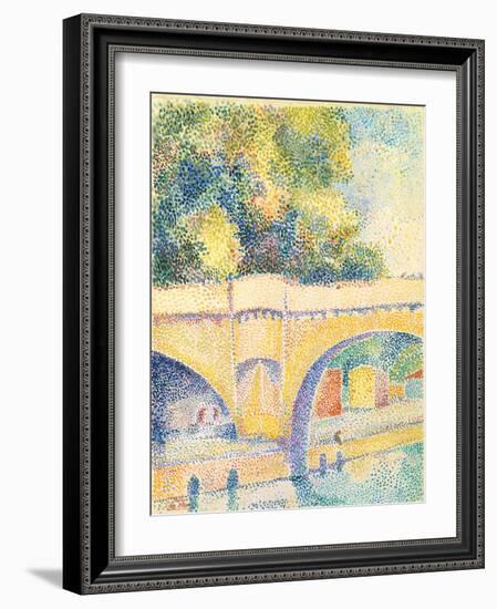 Le Pont Neuf, c.1912-14-Hippolyte Petitjean-Framed Giclee Print