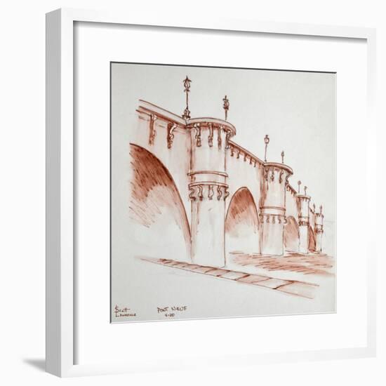 Le Pont Neuf, 'the new bridge', in Paris, France. It was started in 1578 and finished in 1607 and i-Richard Lawrence-Framed Premium Photographic Print