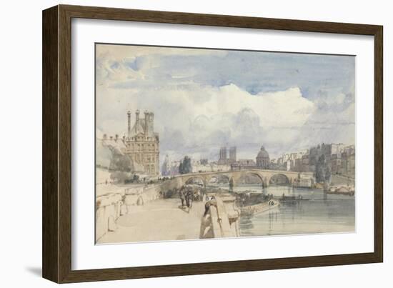 Le Pont Royal, Paris, C.1828-Thomas Shotter Boys-Framed Giclee Print