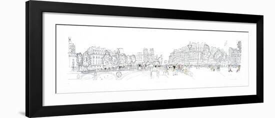 Le Pont Saint-Michel à Paris-Marc Ahr-Framed Limited Edition