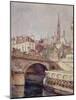 Le pont Saint-Michel. Paris (VIème arr.), 1801-1900-François Max Bugnicourt-Mounted Giclee Print