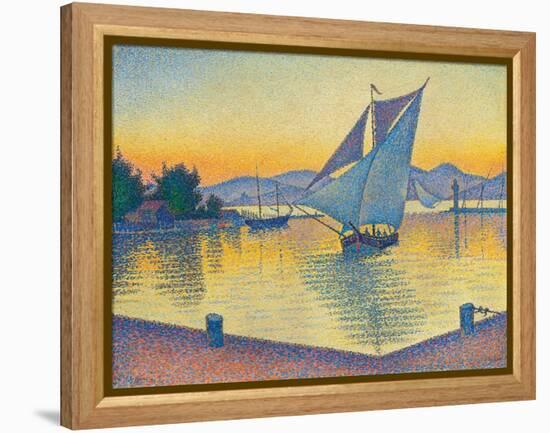 Le Port au soleil couchant, Opus 236 (Saint-Tropez), 1892-Paul Signac-Framed Premier Image Canvas