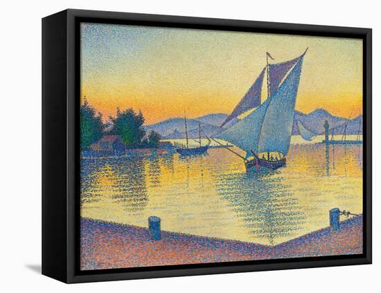 Le Port au soleil couchant, Opus 236 (Saint-Tropez), 1892-Paul Signac-Framed Premier Image Canvas