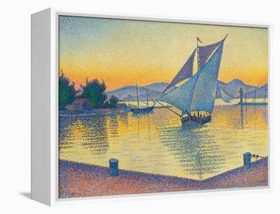 Le Port au soleil couchant, Opus 236 (Saint-Tropez), 1892-Paul Signac-Framed Premier Image Canvas