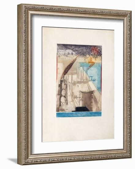 Le Port D'Anvers-René Carcan-Framed Collectable Print