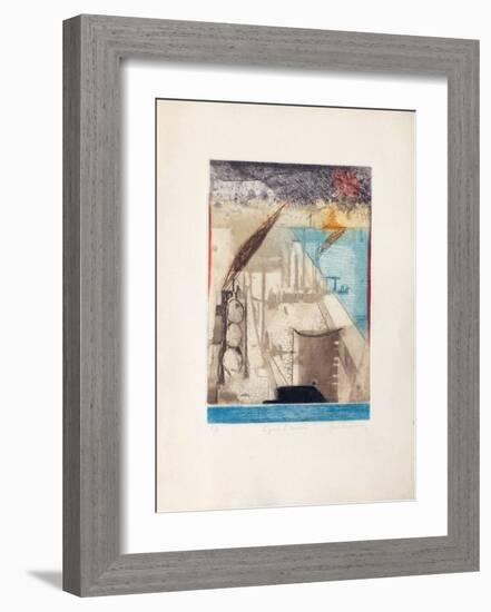 Le Port D'Anvers-René Carcan-Framed Collectable Print