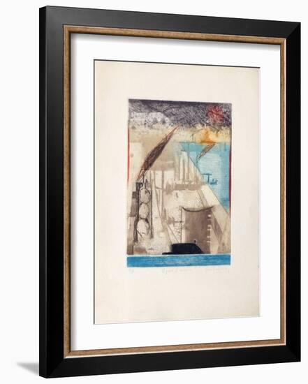 Le Port D'Anvers-René Carcan-Framed Collectable Print
