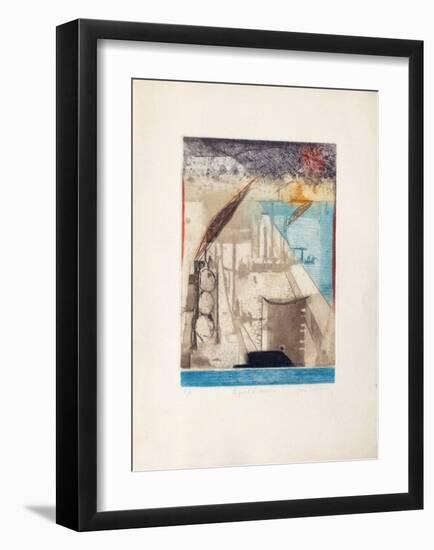 Le Port D'Anvers-René Carcan-Framed Collectable Print