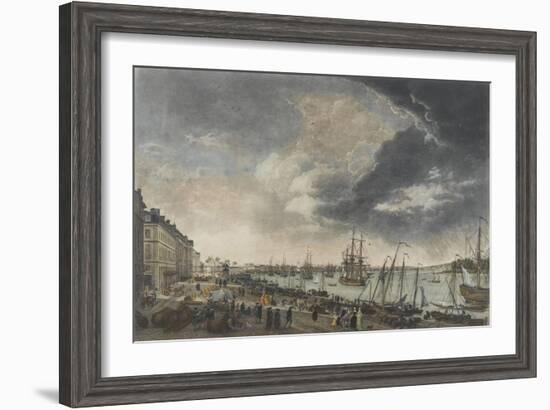 Le port de Bordeaux-Claude Joseph Vernet-Framed Giclee Print