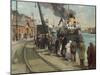 Le Port de Dieppe, C. 1920-Jacques-emile Blanche-Mounted Giclee Print