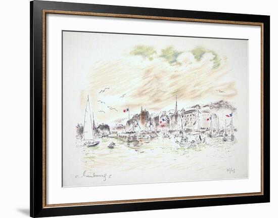 Le Port De Honfleur-André Hambourg-Framed Limited Edition