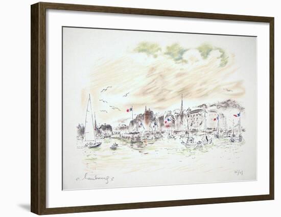 Le Port De Honfleur-André Hambourg-Framed Limited Edition