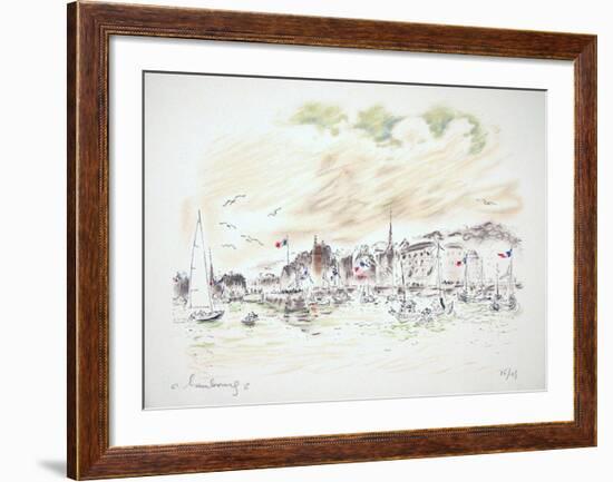 Le Port De Honfleur-André Hambourg-Framed Limited Edition