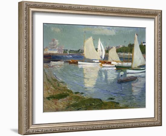 Le Port De L'Orient, 1890-Henry Moret-Framed Giclee Print