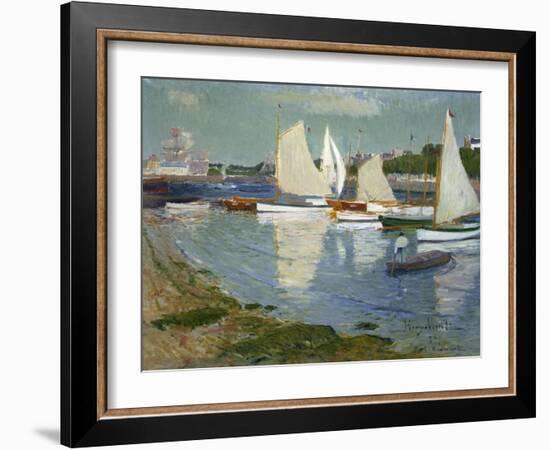 Le Port De L'Orient, 1890-Henry Moret-Framed Giclee Print