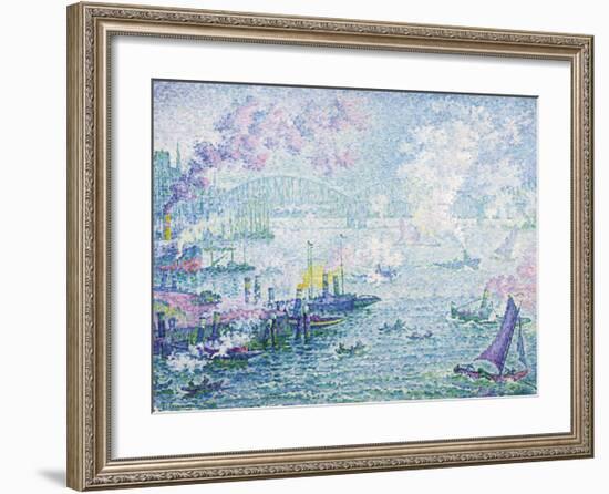 Le Port de Rotterdam, 1906-Paul Signac-Framed Premium Giclee Print