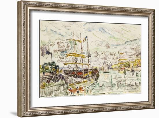 Le Port de Saint-Malo-Paul Signac-Framed Giclee Print