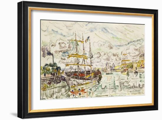 Le Port de Saint-Malo-Paul Signac-Framed Giclee Print