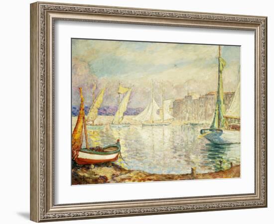 Le Port De Saint Tropez, 1906-Henri Lebasque-Framed Giclee Print
