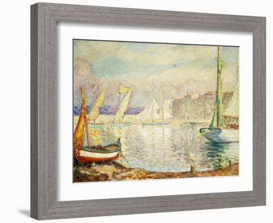 Le Port De Saint Tropez, 1906-Henri Lebasque-Framed Giclee Print