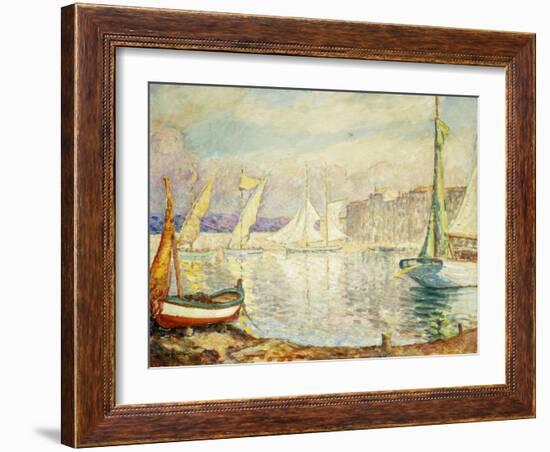 Le Port De Saint Tropez, 1906-Henri Lebasque-Framed Giclee Print