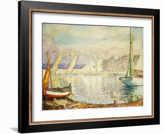 Le Port De Saint Tropez, 1906-Henri Lebasque-Framed Giclee Print