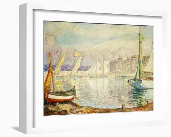 Le Port De Saint Tropez, 1906-Henri Lebasque-Framed Giclee Print