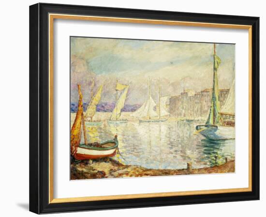 Le Port De Saint Tropez, 1906-Henri Lebasque-Framed Giclee Print