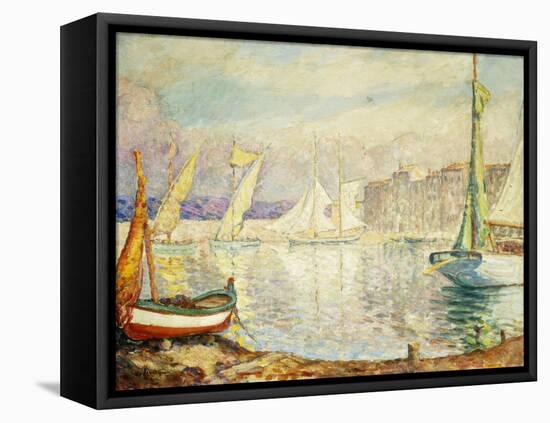 Le Port de Saint Tropez-Henri Lebasque-Framed Premier Image Canvas