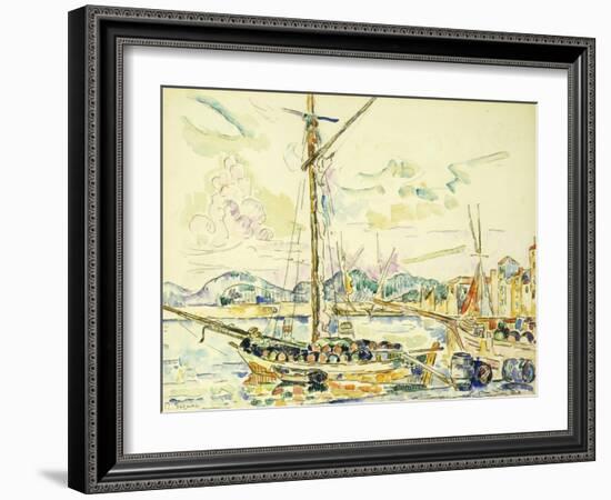 Le Port de Saint-Tropez-Paul Signac-Framed Giclee Print