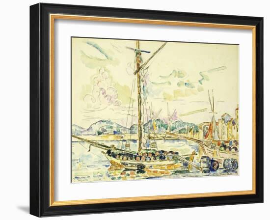 Le Port de Saint-Tropez-Paul Signac-Framed Giclee Print