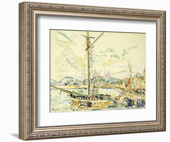 Le Port de Saint-Tropez-Paul Signac-Framed Giclee Print