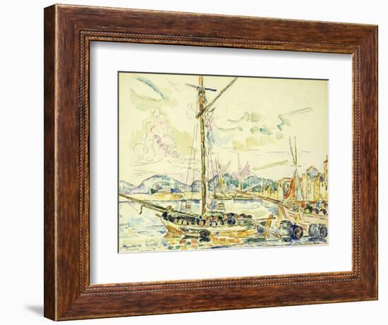 Le Port de Saint-Tropez-Paul Signac-Framed Giclee Print