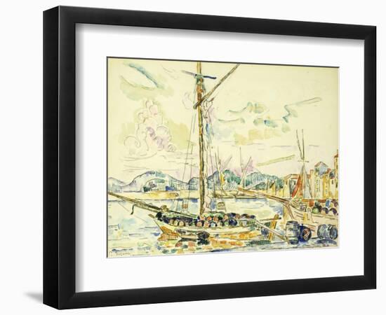 Le Port de Saint-Tropez-Paul Signac-Framed Giclee Print