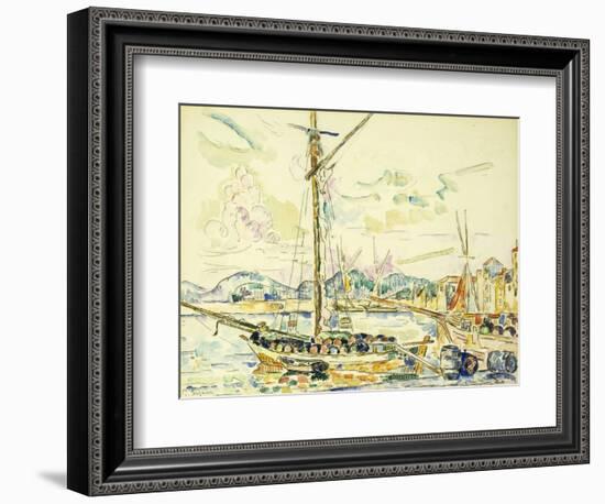 Le Port de Saint-Tropez-Paul Signac-Framed Giclee Print