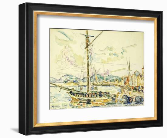 Le Port de Saint-Tropez-Paul Signac-Framed Giclee Print