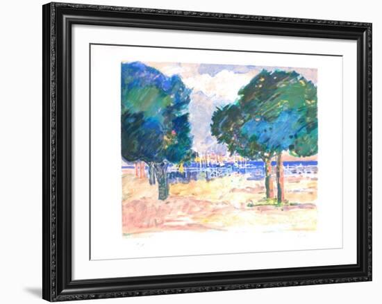 Le port de Sainte Maxime-Gilles Gorriti-Framed Limited Edition