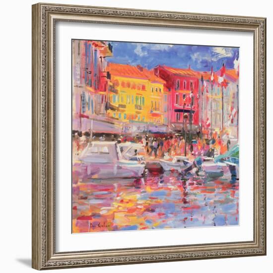 Le Port De St Tropez, 2002-Peter Graham-Framed Premium Giclee Print