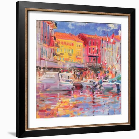 Le Port De St Tropez, 2002-Peter Graham-Framed Premium Giclee Print