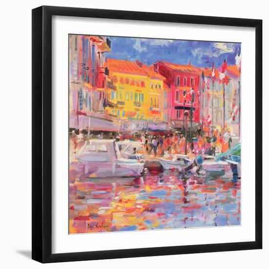 Le Port De St Tropez, 2002-Peter Graham-Framed Premium Giclee Print