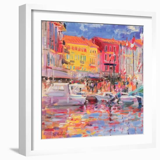Le Port De St Tropez, 2002-Peter Graham-Framed Premium Giclee Print