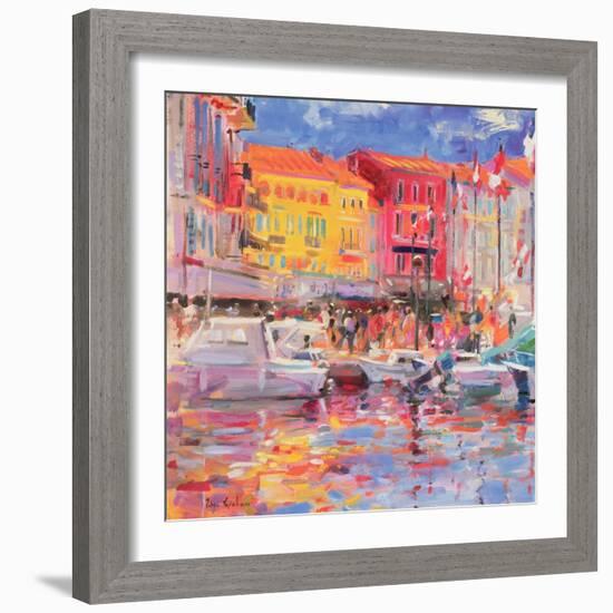 Le Port De St Tropez, 2002-Peter Graham-Framed Giclee Print