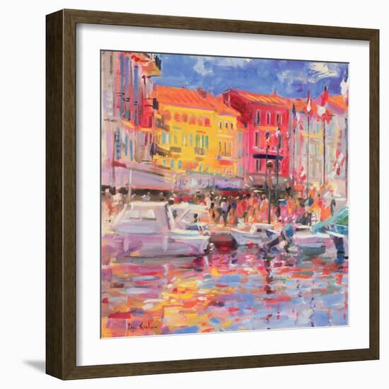 Le Port De St Tropez, 2002-Peter Graham-Framed Giclee Print