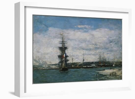 Le Port Du Havre, Circa 1864-1866-Eugène Boudin-Framed Giclee Print